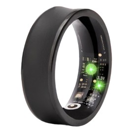 SJIE Smart Ring-No App Subscription, Wearable Sleep Tracking, Fitness Tracker Ring R15 (R15, Black, 9)