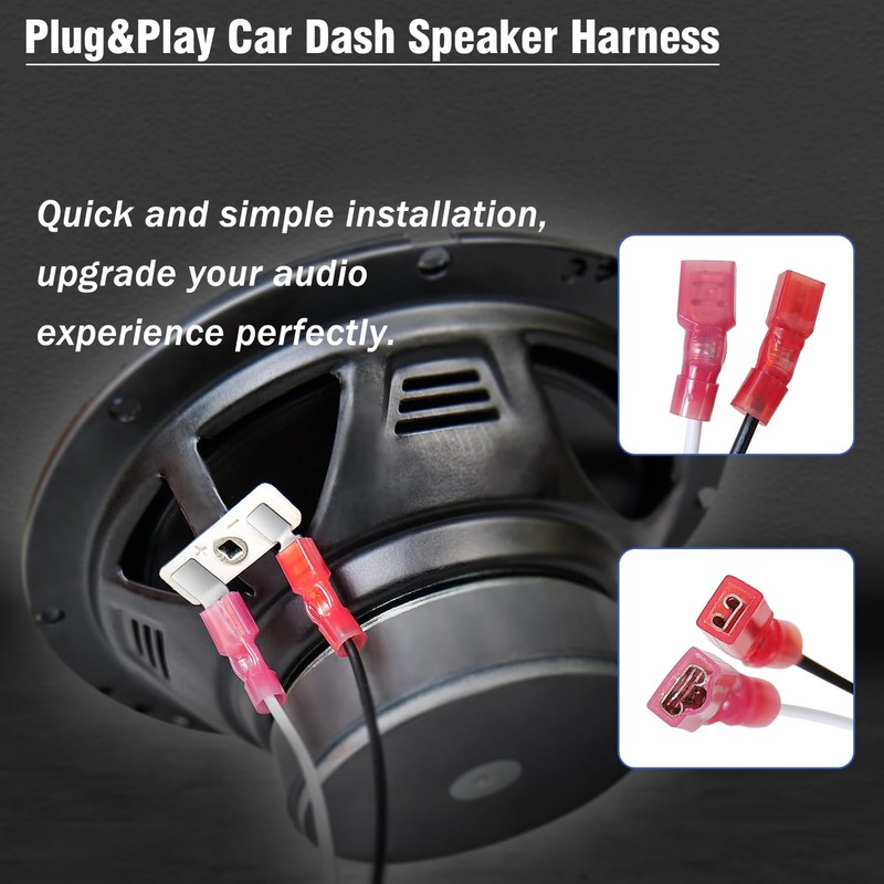 Jayubien Car Front Dash Speaker Harness Compatible with Toyota Camry