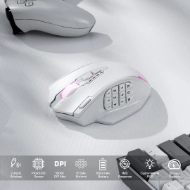 Redragon M913 Impact Elite Wireless Gaming 16000 DPI Wired/Wireless RGB Mouse