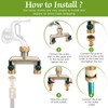 KYYGKY Brass Outside Garden Tap Splitter,3/4 Inch 2 Way Faucet