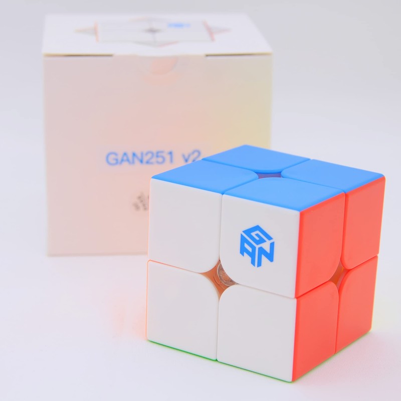 Bukefuno GAN 251 V2 2x2 Cube Gans Mini Speed Stickerless