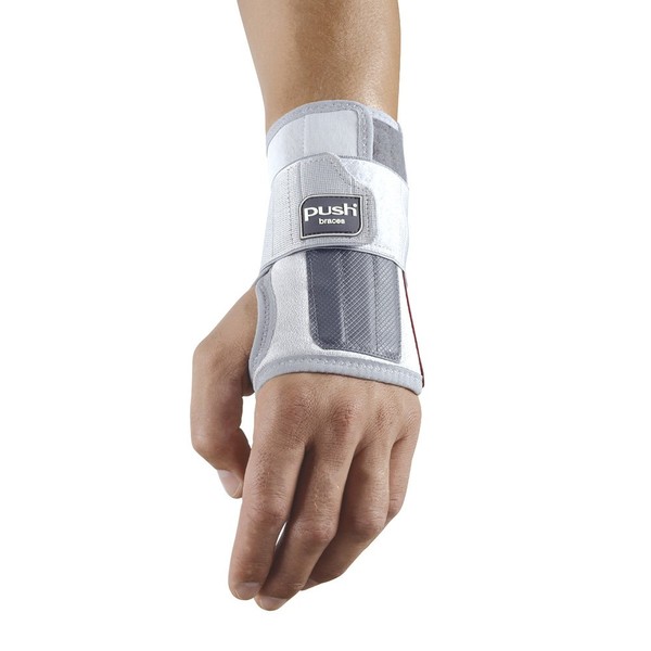 PUSH Med Wrist Brace – Sleek Wrist Support with Maximum Immobilization and Comfort. Pain relief for Wrist Injury, Tendonitis, Carpal Tunnel (CTS), and more! (Right Size 2)