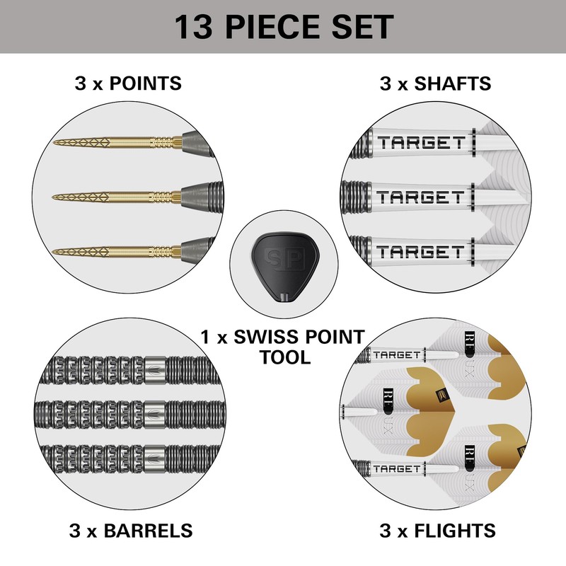 Target Darts Redux 90% Tungsten Swiss Point Steel Tip Dart
