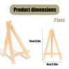 21 Pcs Mini Easel Stand for Display, Wooden Display Stands