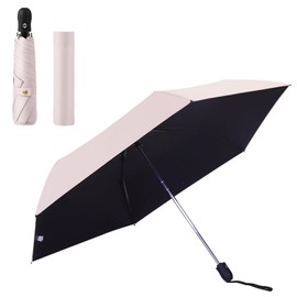 Parasol, Ultra Lightweight, 6.7 oz (195 g), UV Reduction, 100% Full Light Blocking, Heat Blocking, One-Touch, Auto Open and Close, Parasol, Rain Umbrella, UV Protection, Sun Protection, Windproof,