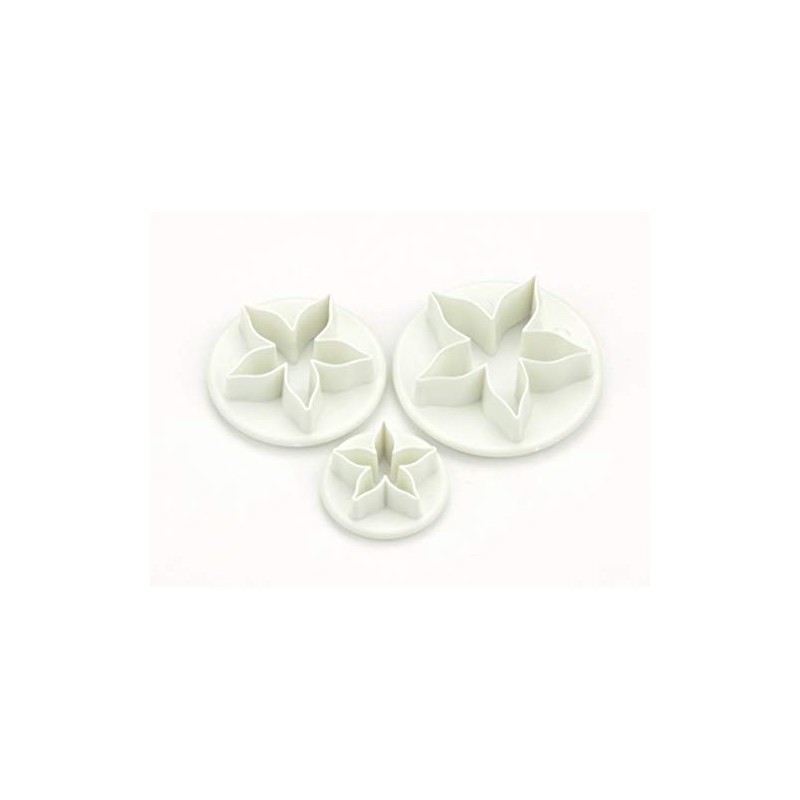 11294 Calyx Cutters Set Of 3 White Plastic 16 x