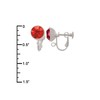 Delight Jewelry Fimo Clay Sunflower with Ladybug - Large Red