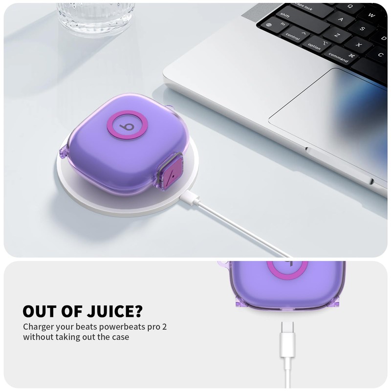 [Secure Lock] for Beats Powerbeats Pro 2 Case, NIMUW Soft