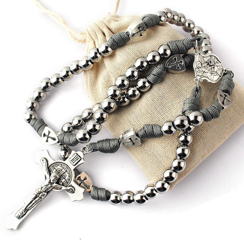 HanlinCC Large and Heavy Stainless Steel Beads Rugged Durable Paracord