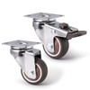 FOSHIO Wooden Vinyl Roll Holder with Caster Wheels, Vinyl Rack