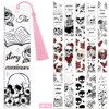 Peacoblue 30pcs UV DTF Bookmarks Wraps Transfer Stickers Skull and
