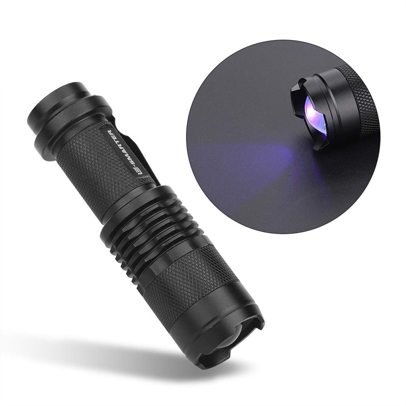 EVTSCAN UV Flashlights 395/365 nM - UV Ultra LED Flashlight