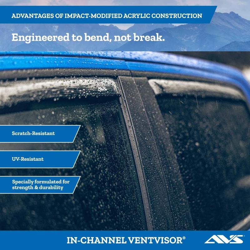 Auto Ventshade [AVS] in-Channel Rain Guards for 2022-2026 Nissan Frontier,