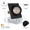 KnLnny Ware Square Black Gimbal Recessed Lighting 4 Inch 6