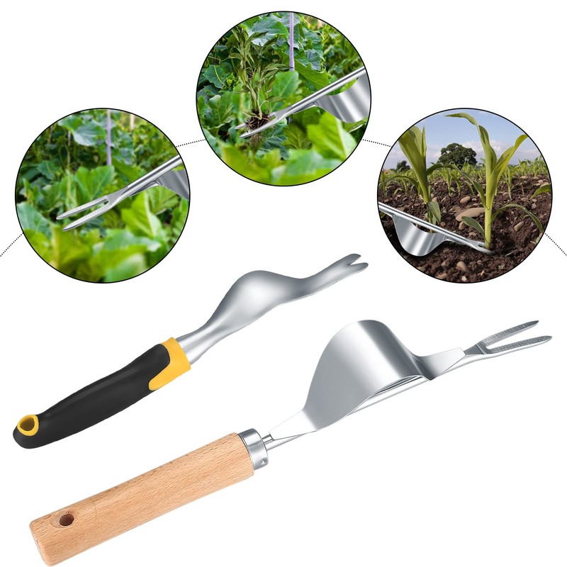 TOOINKCV 2 Pcs Hand Weed Puller Tool, Manual Weeder Tool,