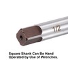 sourcing map 1/2" Hand Reamer H8 Accuracy Alloy Tool Steel