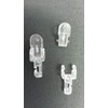 Blindspares Pack of 5 CLEAR Extension Hooks/Hangers for Sloping Vertical