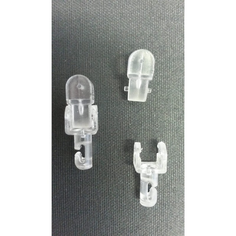 Blindspares Pack of 5 CLEAR Extension Hooks/Hangers for Sloping Vertical