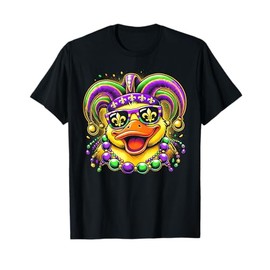 Mardi Gras Carnival Duck Jester Costume Mens Womens Kids T-Shirt