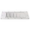 Amarine Made Stainless Steel Stamped Louvered Vent Rectangular Marine Vent