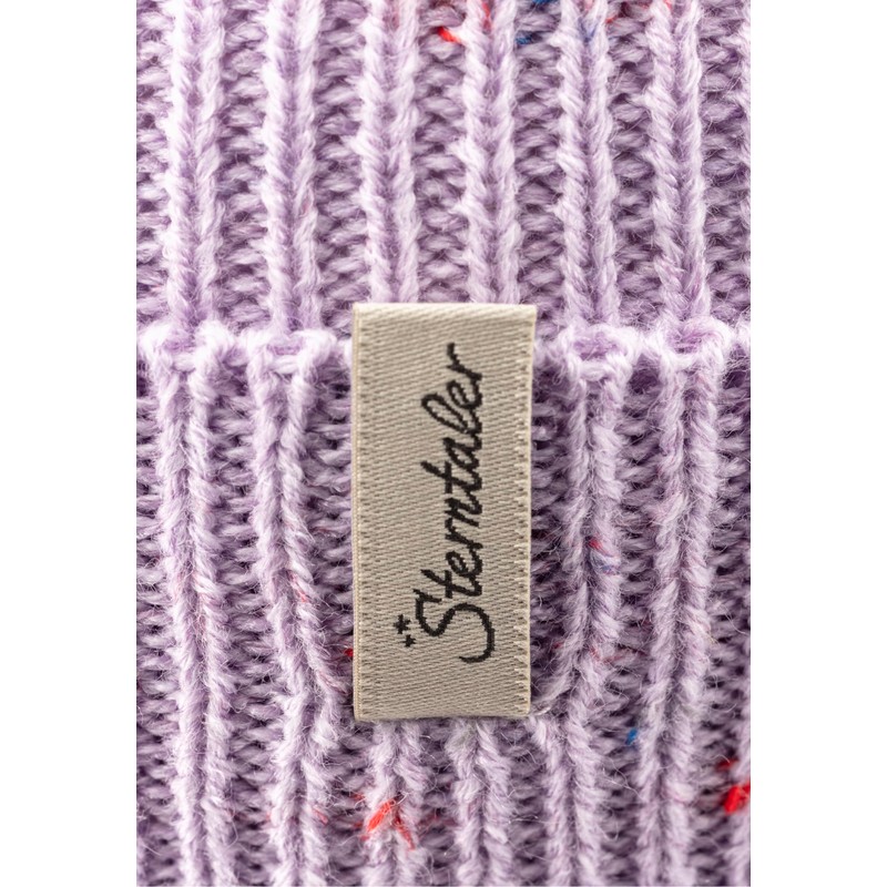 Sterntaler Girls' Knitted Hat Effect Yarn Multi without, lilac