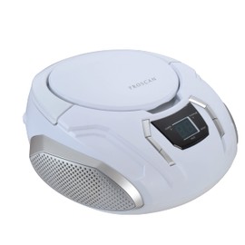 Proscan Elite Portable CD Boombox with AM/FM Radio - White