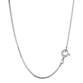 NKlaus 8449 Venetian Chain 925 Silver Elegant Necklace Filigree Width 1.1 mm Necklace 2.8 g Heavy 50 cm, Sterling Silver