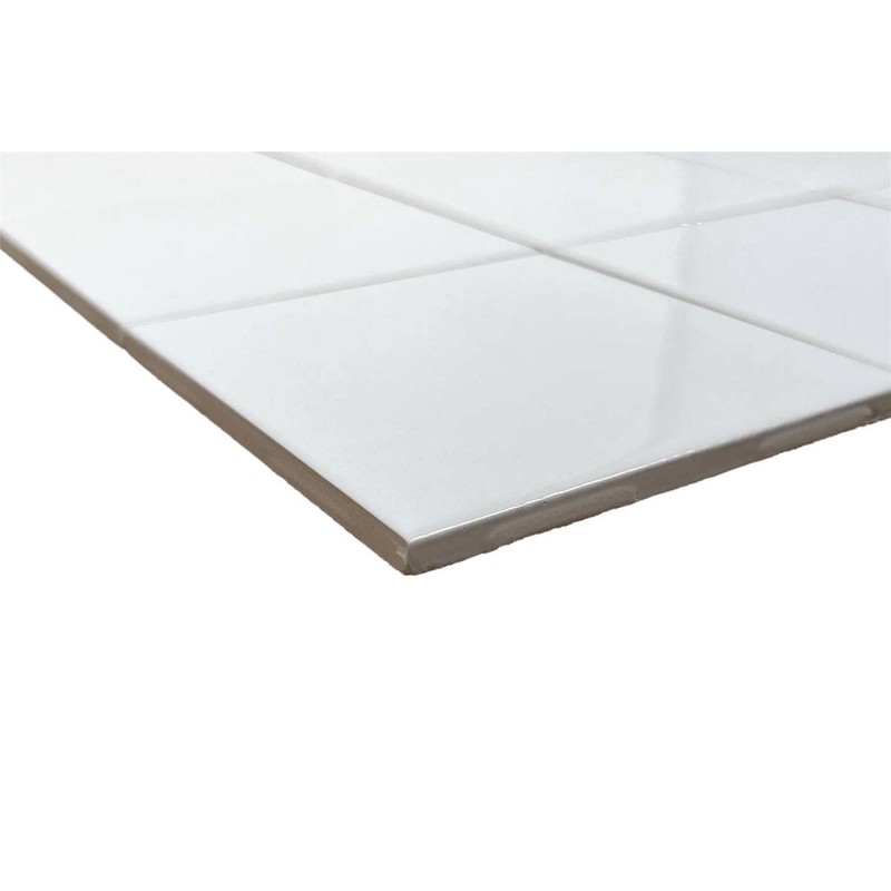 Tenedos 6x6 Glossy White Ceramic Wall Tile – Box of
