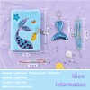 Plush Mermaid Notebook Set - Glitter Diary for Kids Embroidery