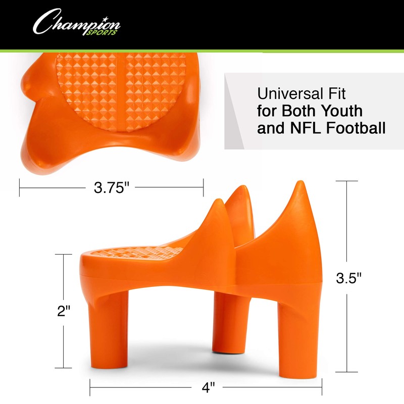 Champion Sports Football 2 Inch Sidewinder Soccer Style Kicking Tee