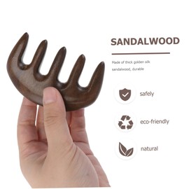FRCOLOR 3 pcs Thickened Sandalwood Massage Comb for Scalp Care Premium Scraping Tool for Relaxation and Durable and Portable Massage Accessory