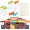 URALFA 24 Travel Spice Containers with 2-in-1 Lids, Seasoning Containers