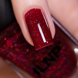 ILNP Merlot - Merlot Red Holographic Jelly Nail Polish