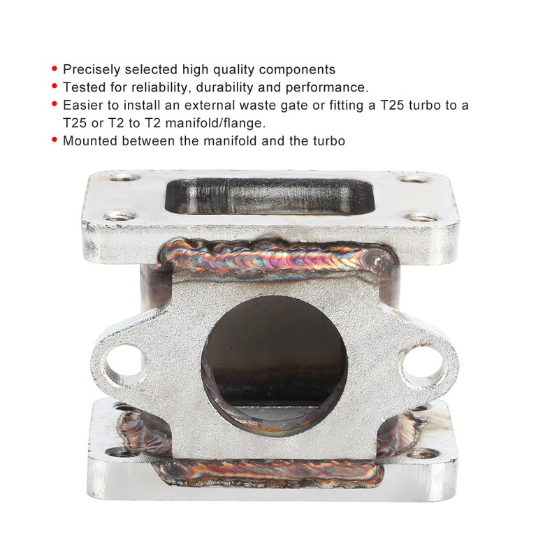T25 to T25 T2 to T2 Stainless Steel Exhaust Adapter