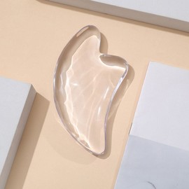 Head, face, neck, lymphatic circulation, gua sha massager - transparent / 머리 얼굴 목 림프순환 괄사 마사지기 - 투명