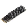 M.2 to SATA3.0 Adapter Card 6Gbps High Speed ASM1166 M.2