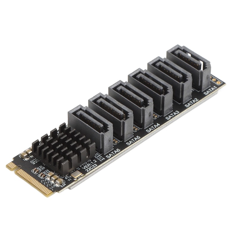 M.2 to SATA3.0 Adapter Card 6Gbps High Speed ASM1166 M.2