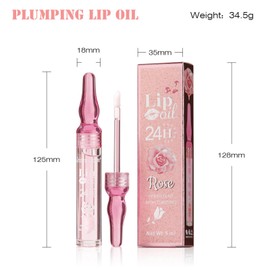 Mikabila Lip Plumper Set, Natural Lip Plumper Enhancer and Lip Care Serum, Lip Maximiser Balm Plumper Lip Extreme Volume, for Softer, Larger and Fuller Lips