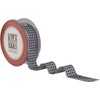 Checked Taffeta Ribbon - Black/White (1 1/2")