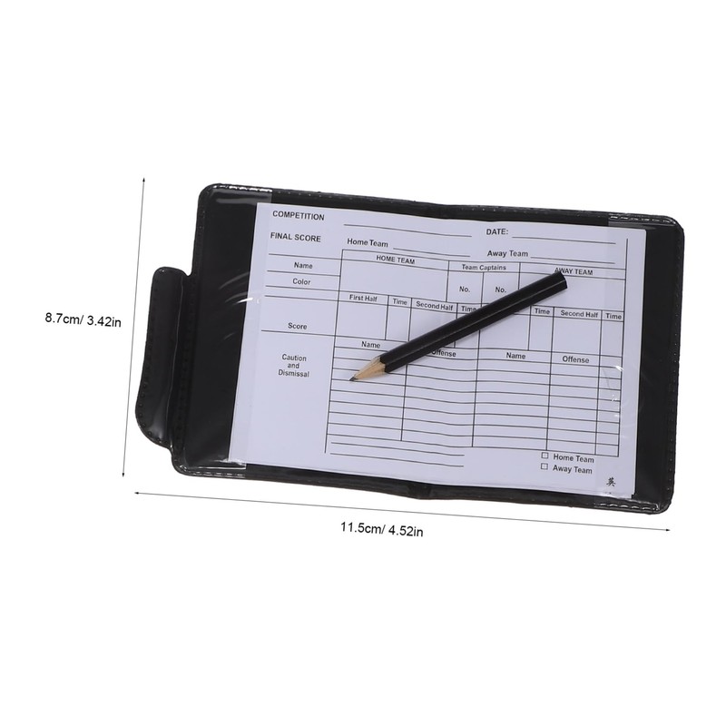 Sosoport Soccer Referee Kit Yellow Red Cards Whistles Score Sheet