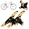 Adjustable Bicycle Mudguard, Pack of 2 Mountain Bike Mudguards, MTB