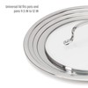 Goodful 12-Inch Stainless Steel Fry Pan with Universal Lid made