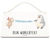 Mr. & Mrs. Panda Personalisiertes Deko Schild Maus Pinguin Geburtstag
