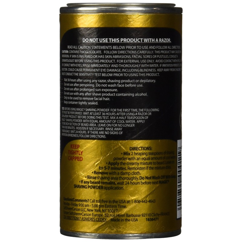 SoftSheen-Carson Magic Razorless Shaving for Men, Magic Shaving Powder with