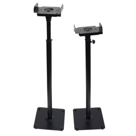 VideoSecu Black Heavy Duty Steel Speaker Stand for Surround Sound Speakers - One Pair MS07B2 1B5