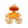 QIFU Hand Painted Pearl White Cinderella Pumpkin Carriage Trinket Box