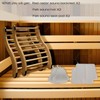 NUIBY Non-Toxic Cedar Sauna Backrest for Barrel or Infrared Sauna,