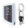 SANRILY Soft TPU Plating Key Fob Cover for Acura MDX