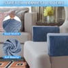 sourcing map 2Pcs Diamond Pattern Stretch Armrest Covers, Soft Armchair