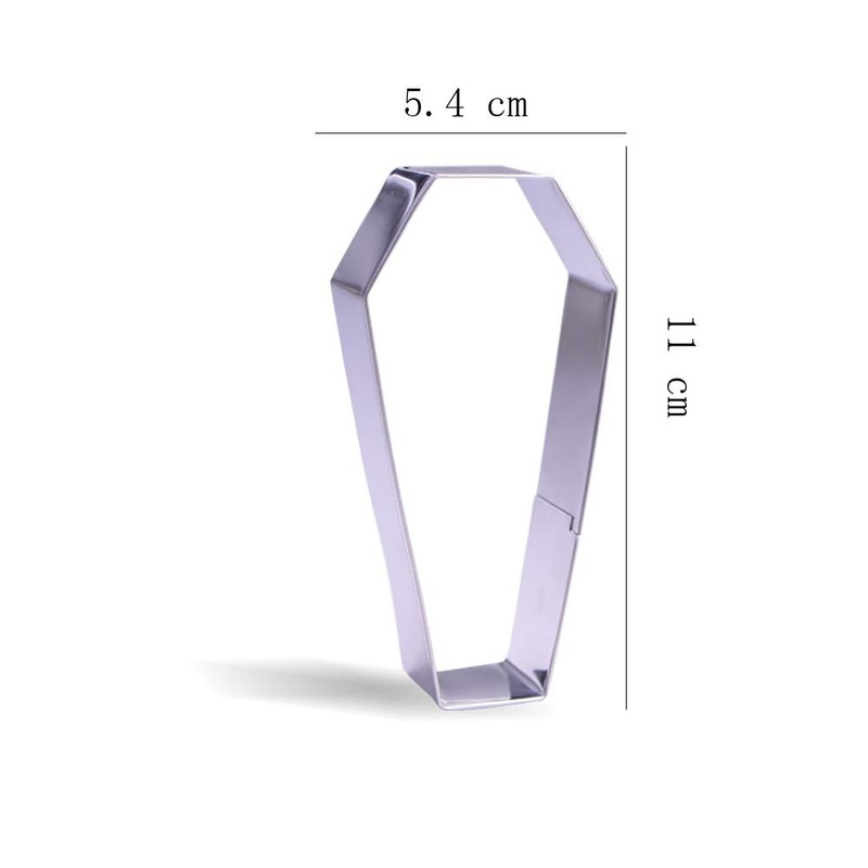 11 cm Coffin Cookie Cutter - Stainless Steel
